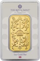 1 uncja  złota sztabka  The Royal Mint - Royal Celebration  CertiPack