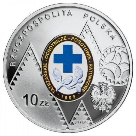 10 zł  2009  - 100. rocznica powstania TOPR