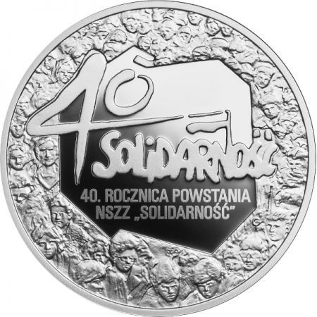 10  zł  2020  40. rocznica powstania NSZZ Solidarność