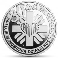 10  zł  2021 30-lecie wznowienia działalności Caritas Polska