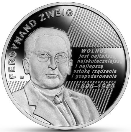 10  zł  2021 Wielcy polscy ekonomiści – Ferdynand Zweig