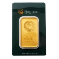 100 gramów  złota sztabka  PERTH MINT certicard
