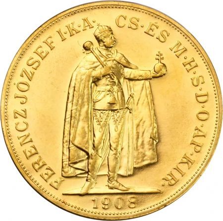 100 koron 1908 r. - Węgry (nowe bicie)