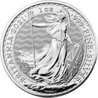 100 szt x Srebrna moneta Britannia  1 oz   2021 r.