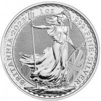 100 szt. x Srebrna moneta Britannia Elżbieta   1 oz   2023 r.