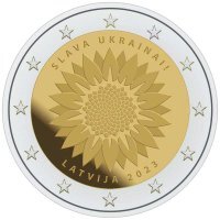 2 euro 2023 Łotwa - Slava Ukraini