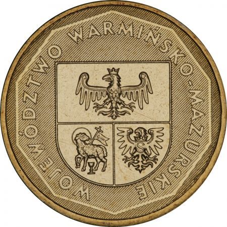 2 zł 2005 Herby województw Warmińsko-mazurskie