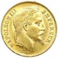 20 Franków  Francuskich , Napoleon III , 1868