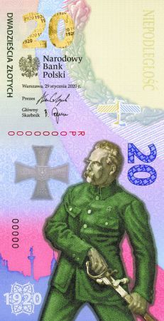 20 zł  2020- banknot: Bitwa Warszawska 1920