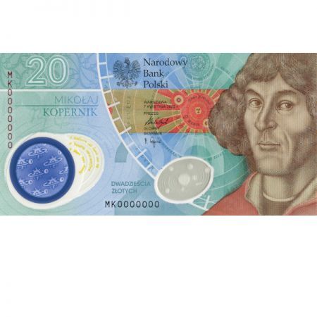 20 zł  2023  banknot: Mikołaj Kopernik