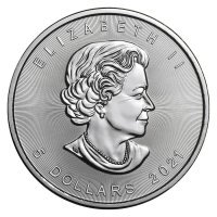 25 szt x Srebrna moneta  Liść Klonu (Maple Leaf)  1 oz 2021
