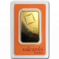 50 gramów  złota sztabka VALCAMBI  CertiPack