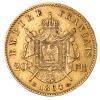 Złota moneta 20 franków Napoleon III