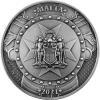 Srebrna moneta Knights of The Past  , Malta 2  oz  2021 (high relief)