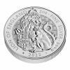Srebrna moneta Lion Of England - The Royal Tudor Beasts , 2 oz , 2022 (milk spot, rysy)