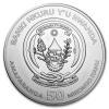 Srebrna moneta Lunar Rooster , Rwanda  1 oz    2017