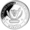 Srebrna moneta Niedźwiedż  , Kongo 1 oz  2022