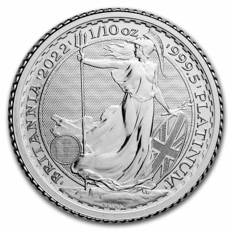 Platynowa  moneta  Britannia  1/10  oz  2022