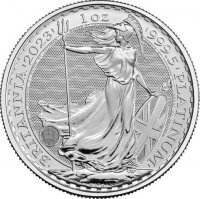 Platynowa  moneta  Britannia  Karol  1 oz 2023