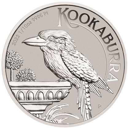 Platynowa  moneta  Kookaburra   1/10  oz  2022