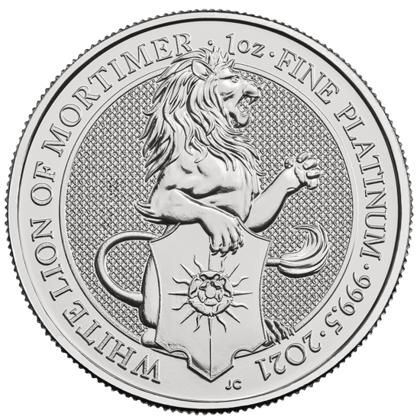 Platynowa  moneta  Lion of Mortimer  1oz  2021