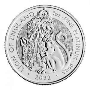 Platynowa  moneta The Royal Tudor Beasts: Lion of England  1oz  2022