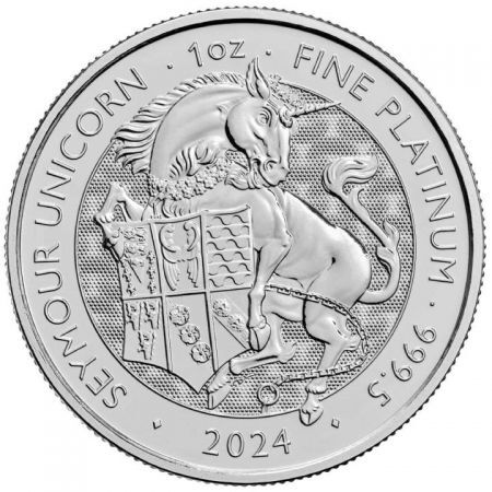 Platynowa  moneta The Royal Tudor: The Seymour Unicorn  1 oz  2024
