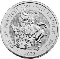 Platynowa  moneta The Royal Tudor: Yale of The Beaufort 1oz  2023
