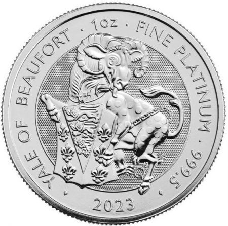 Platynowa  moneta The Royal Tudor: Yale of The Beaufort 1oz  2023