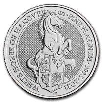 Platynowa  moneta The White Horse  1oz  2021
