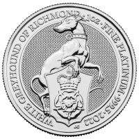 Platynowa  moneta White Greyhound of Richmond  1oz  2022