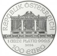 Platynowa  moneta  Wiedeńscy Filharmonicy 1 oz  2024
