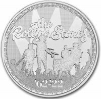 Srebrna moneta 2 funty  Legendy Muzyki - The Rolling Stones