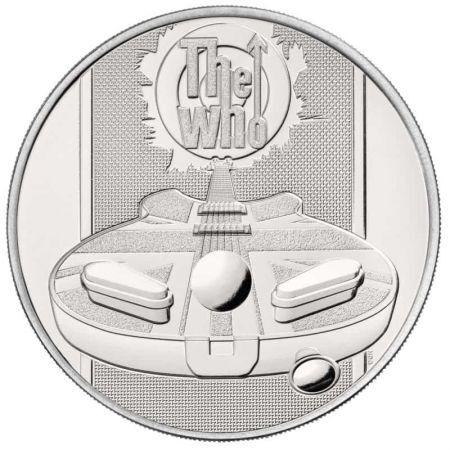 Srebrna moneta 2 funty  Legendy Muzyki - The Who