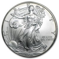 Srebrna moneta   Amerykański   Orzeł   1 oz    1996  (patyna)