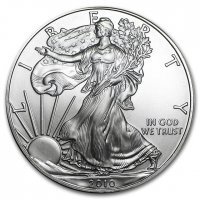 Srebrna moneta   Amerykański   Orzeł   1 oz    2010  (patyna)