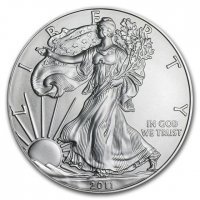 Srebrna moneta   Amerykański   Orzeł   1 oz    2011  (patyna)