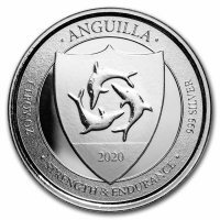 Srebrna moneta Anguilia / Coat of Arms  (EC 8)  1 oz  2020