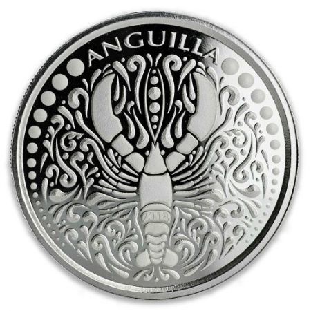 Srebrna moneta Anguilla / Homar  (EC8) - 1 oz    2018  r.
