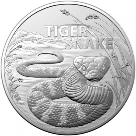 Srebrna moneta  Australia's Most Dangerous - Tiger Snake  1 oz 2024