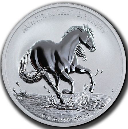 Srebrna moneta Australijski Koń / Brumby  1 oz  2020