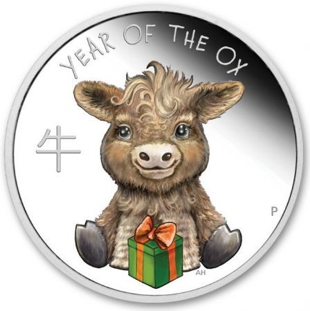 Srebrna moneta Baby Ox 1/2 oz 2021 PROOF