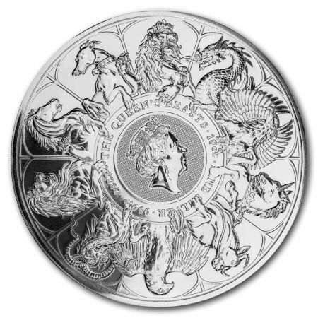 Srebrna moneta Bestie Królowej : The Completer 10  oz , 2022