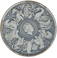 Srebrna moneta Bestie Królowej -The Completer , 2 oz , 2021 (defekty)