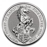 Srebrna moneta Bestie Królowej White Horse of Hanover , 2 oz