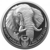 Srebrna moneta  Big Five II   -  Elephant  1 oz  2021