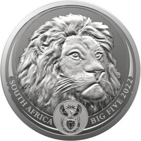 Srebrna moneta  Big Five II   -  Lion 1 oz  2022