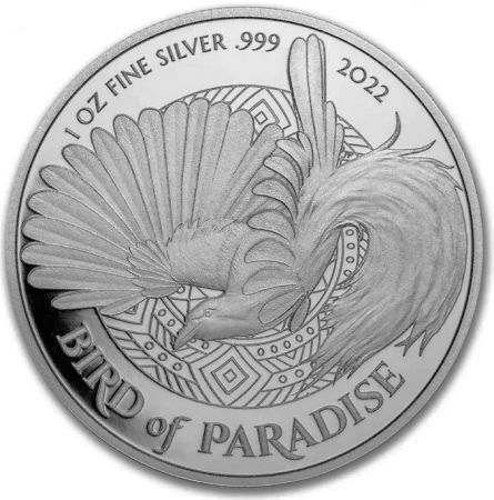 Srebrna moneta Bird of Paradise, Papua New Guinea 1 oz 2022