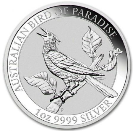 Srebrna moneta  Birds of Paradise  Manucodia   2019