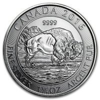 Srebrna moneta  Bizon , Kanada   1,25 oz   2016